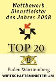 Top 20 Dienstleister des Jahres 2008